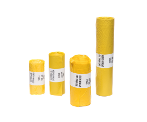 Saci menaj 120litri 10 bucati/set Optimum Galben