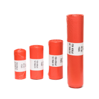 Saci menaj 240litri 10 bucati/set Optimum colorati Rosu